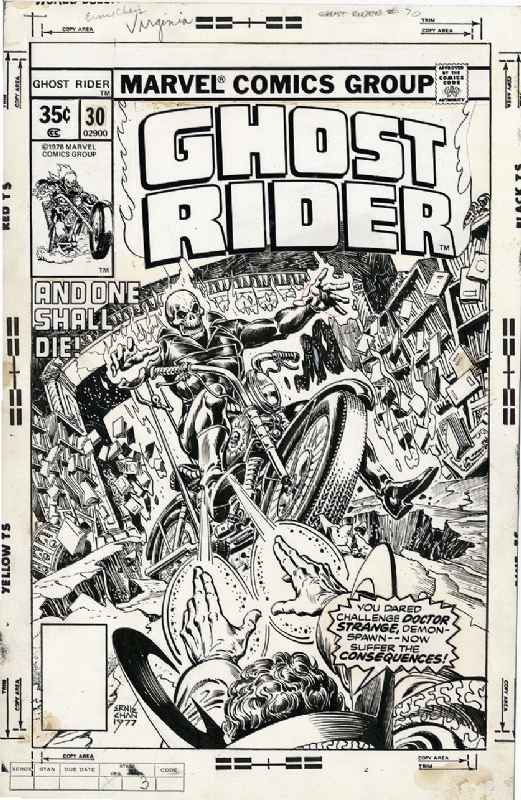 Ghost Rider 30 original art