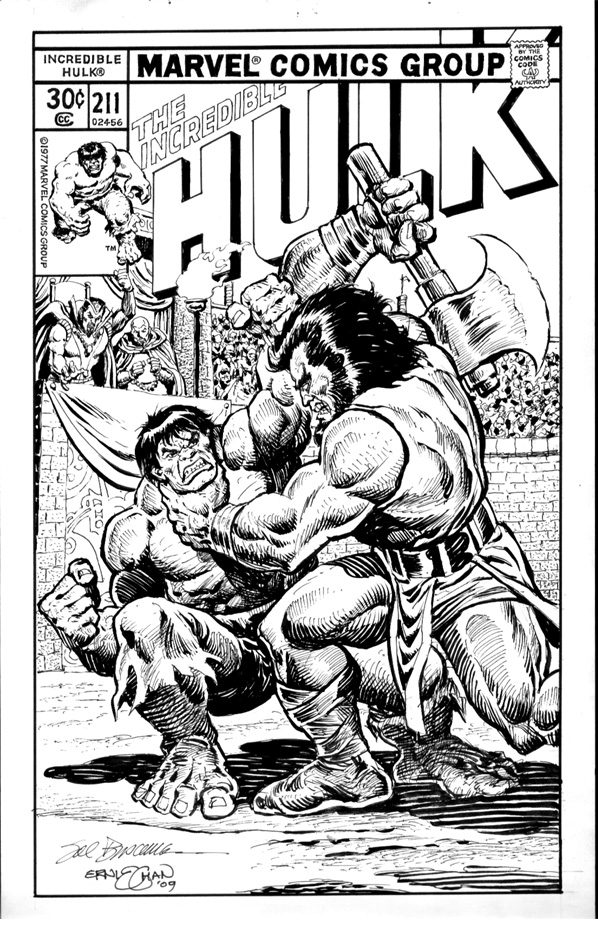 Incredible Hulk 211 alternate cover ~30 years later - S. Buscema and Chan