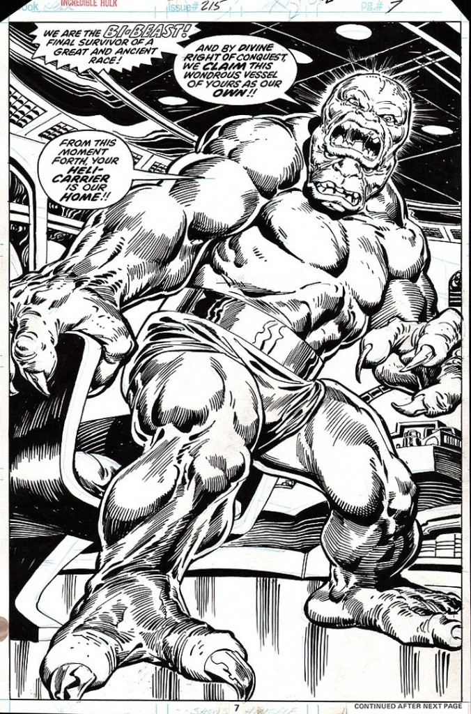 Incredible Hulk 215 - S. Buscema pencils, Chan inks